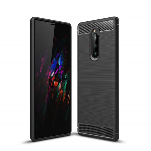 Sony Xperia 1 Case Carbon Fibre Black