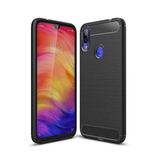TGPro Xiaomi Redmi Note 7 Case Carbon Fibre Black