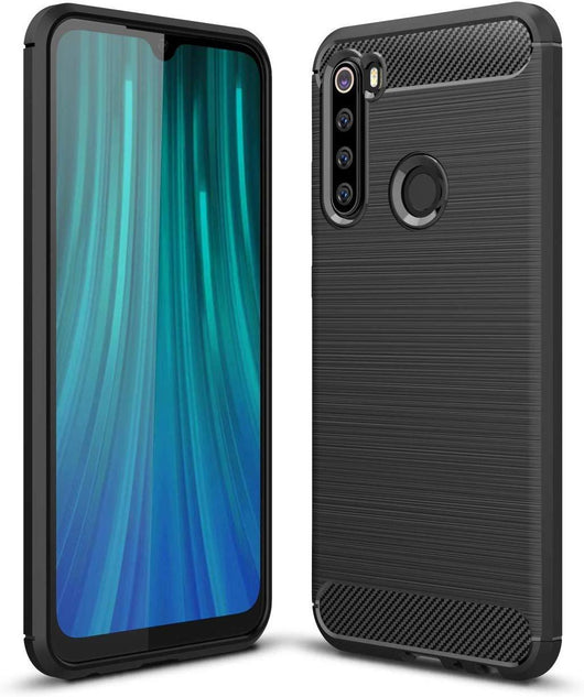 TGPro Xiaomi Redmi Note 8 Case Carbon Fibre Black
