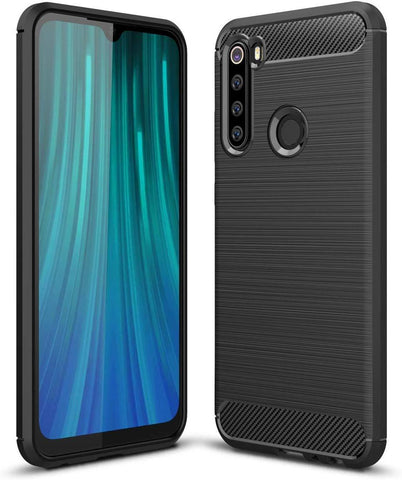 TGPro Xiaomi Redmi Note 8 Case Carbon Fibre Black