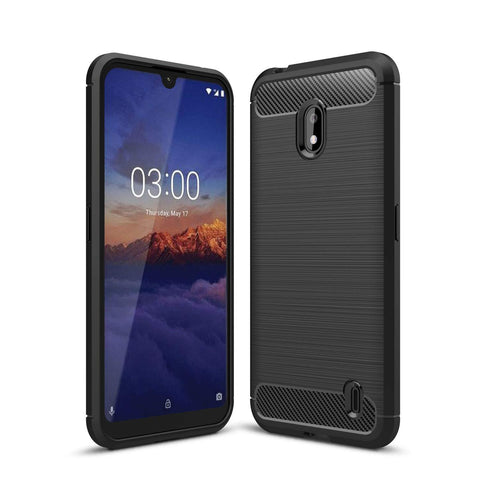 Nokia 2.2 Case Carbon Fibre Black