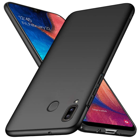 Samsung Galaxy A20 Case Ultra Slim Hard Matte Black - That Gadget UK