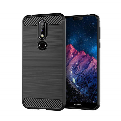 Nokia 7.1 Case Carbon Fibre Black - That Gadget UK