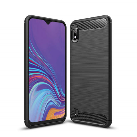 Samsung Galaxy A10 Case Carbon Fibre Black - That Gadget UK