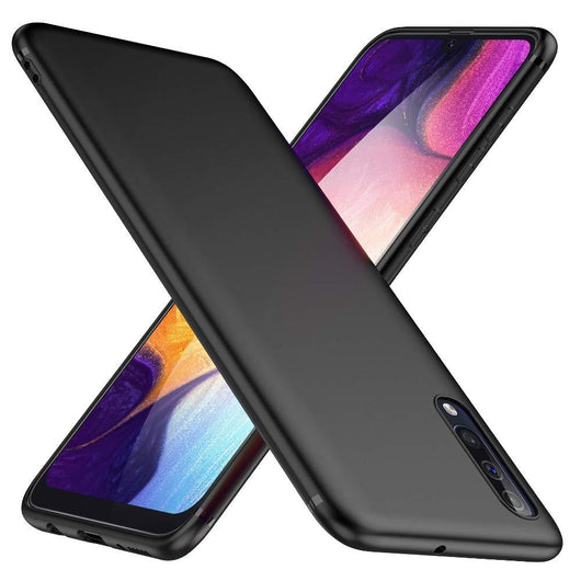 Samsung Galaxy A50 Case Soft Gel Matte Black - That Gadget UK