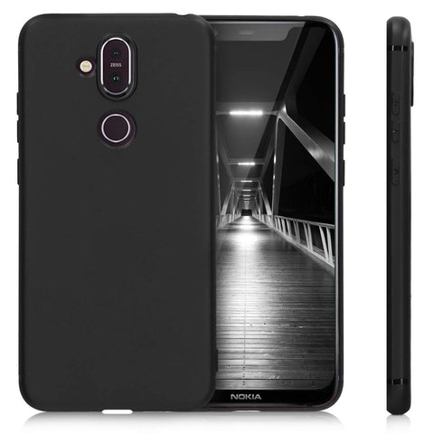 Nokia 8.1 (Nokia X7) Case Soft Gel Matte Black - That Gadget UK