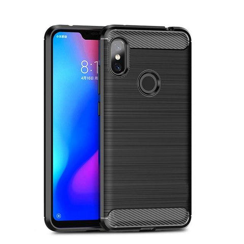 TGPro Xiaomi Redmi Note 6 Pro Case Carbon Fibre Black