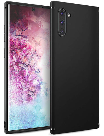 Samsung Galaxy Note10 Case Soft Gel Matte Black
