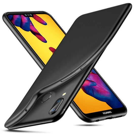 Huawei P20 Lite Case Soft Gel Matte Black - That Gadget UK