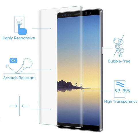 Samsung Galaxy Note 8 Full Coverage Tempered Glass Screen Protector - That Gadget UK