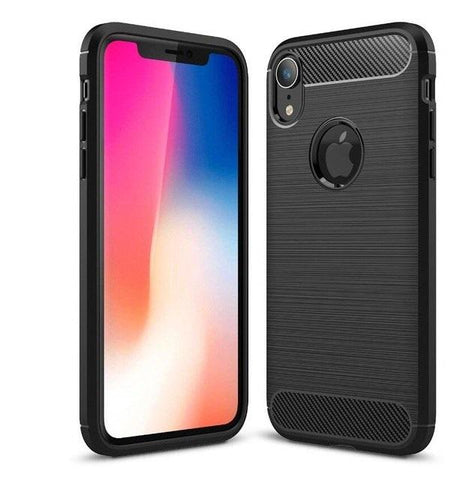 Apple iPhone XR (6.1") Case Carbon Fibre Black - That Gadget UK