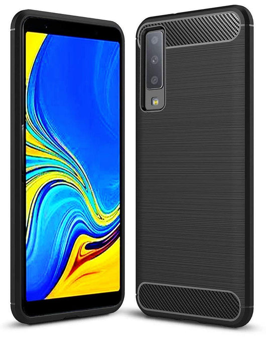 Samsung Galaxy A7 (2018) Case Carbon Fibre Black - That Gadget UK