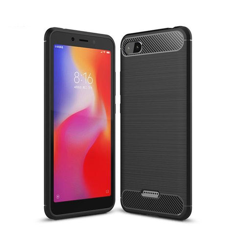 TGPro Xiaomi Redmi 6A Case Carbon Fibre Black