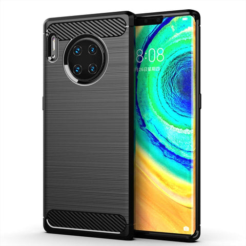 TGPro Huawei Mate 30 Pro Case Carbon Fibre Black