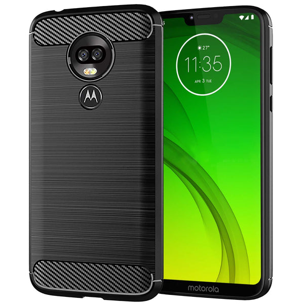 Motorola Moto G7 Power Case Carbon Fibre Black - That Gadget UK