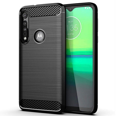 TGPro Motorola Moto G8 Play Case Carbon Fibre Black