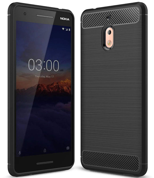 Nokia 2.1 Case Carbon Fibre Black - That Gadget UK