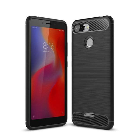 TGPro Xiaomi Redmi 6 Case Carbon Fibre Black