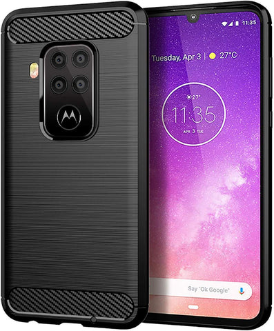 TGPro Motorola One Zoom Case Carbon Fibre Black