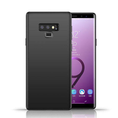 Samsung Galaxy Note 9 Case Soft Gel Matte Black - That Gadget UK
