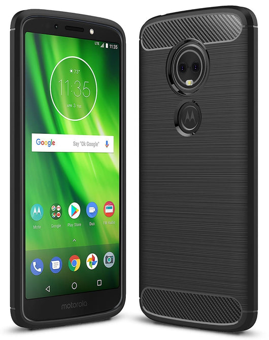 Motorola Moto G6 Play Case Carbon Fibre Black - That Gadget UK