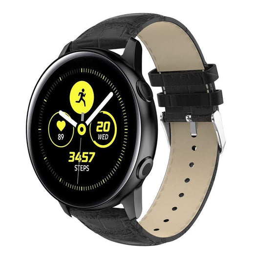 Samsung Galaxy Watch Active Crocodile Leather Watch Band Strap