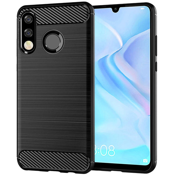 Huawei P30 lite Case Carbon Fibre Black - That Gadget UK