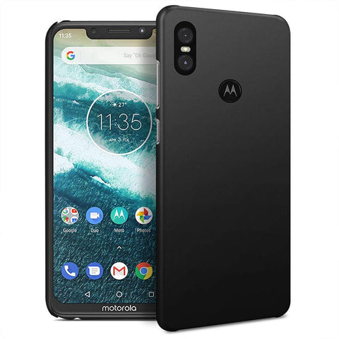 Motorola One Case Ultra Slim Matte Black - That Gadget UK