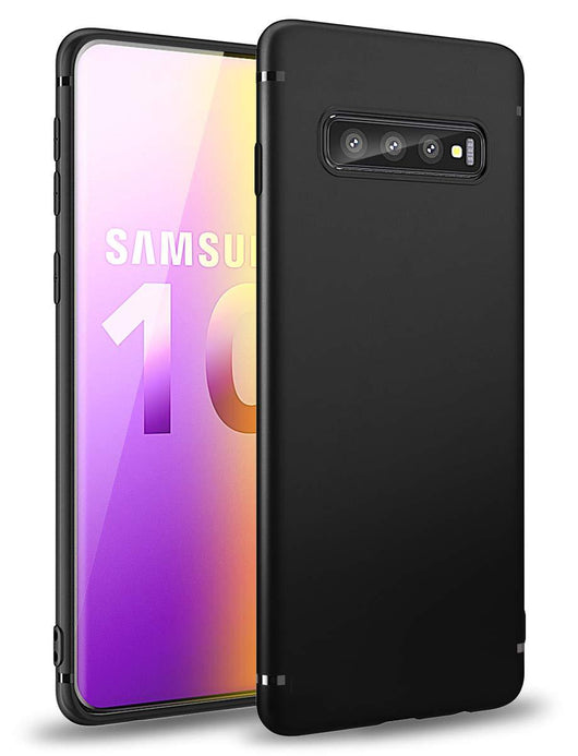 Samsung Galaxy S10+ Case Soft Gel Matte Black - That Gadget UK