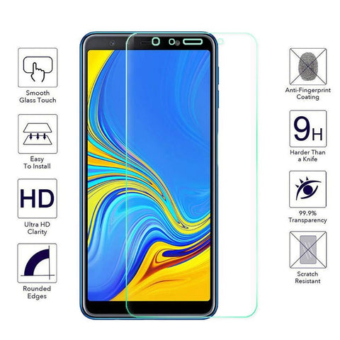Samsung Galaxy A7 (2018) Tempered Glass Screen Protector Guard (Case Friendly) - That Gadget UK