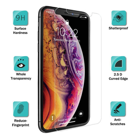 Apple iPhone XS Max Tempered Glass Screen Protector Guard (Case Friendly) - That Gadget UK