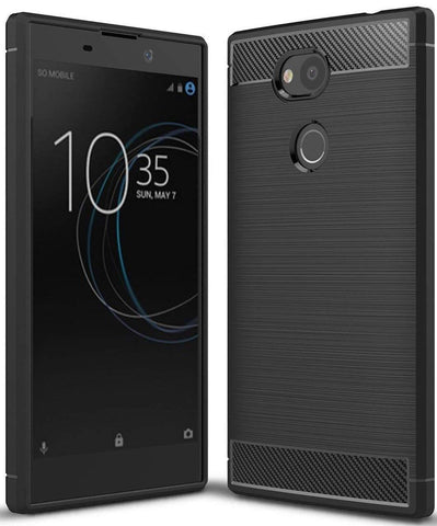TGPro Sony Xperia L2 Case Carbon Fibre Black