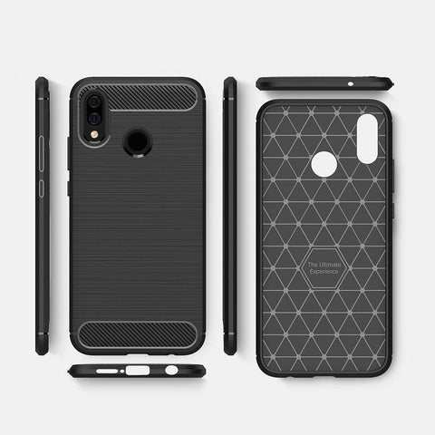 Huawei P20 lite Case Carbon Fibre Black - That Gadget UK