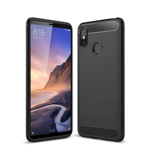 TGPro Xiaomi Mi Max 3 Case Carbon Fibre Black