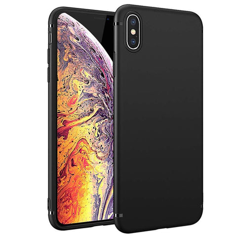 Apple iPhone XS Max (6.5") Case Soft Gel Matte Black - That Gadget UK