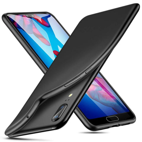 Huawei P20 Case Soft Gel Matte Black - That Gadget UK