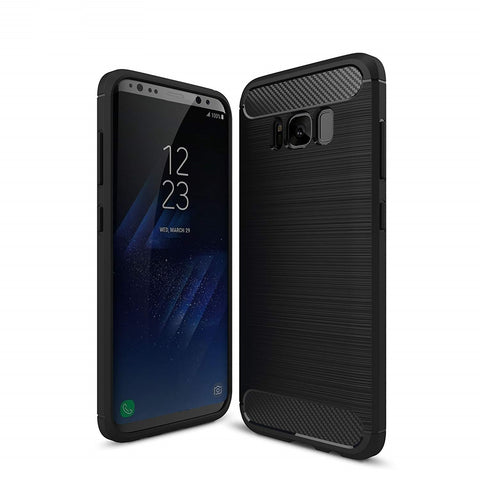 Samsung Galaxy S8+ Case Carbon Fibre Black - That Gadget UK