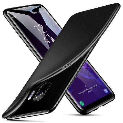 Samsung Galaxy S9+ Case Soft Gel Matte Black - That Gadget UK