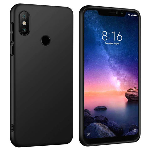 TGPro Xiaomi Redmi Note 6 Pro Case Soft Gel Matte Black