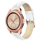 Samsung Galaxy Watch 42mm Crocodile Leather Watch Band Strap