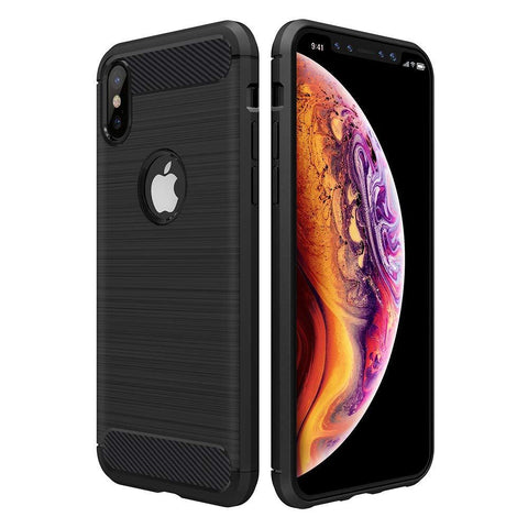 Apple iPhone XS (5.8") Case Carbon Fibre Black - That Gadget UK