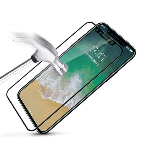 iPhone X Full Cover Tempered Glass Screen Protector - That Gadget UK
