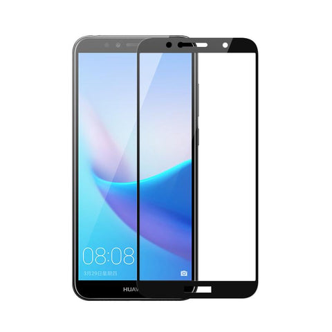 Huawei Y6 (2018) Tempered Glass Screen Protector Full Coverage - That Gadget UK